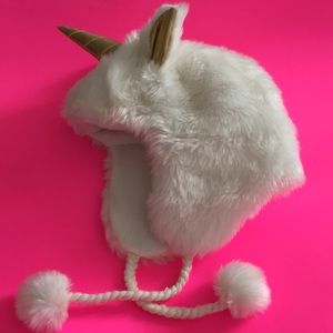 Justice Girls Fuzzy Unicorn Hat